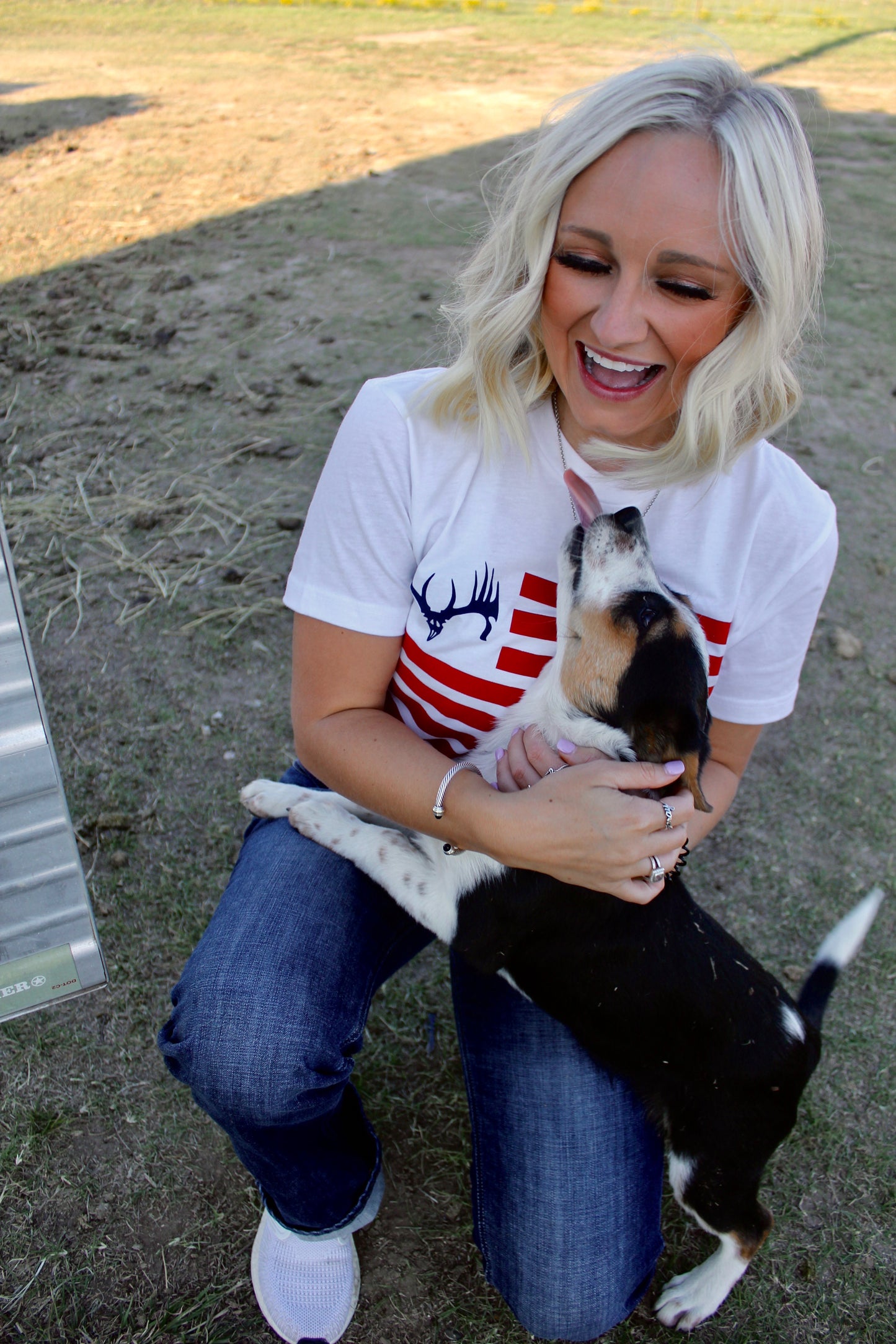 White American Flag Shirt