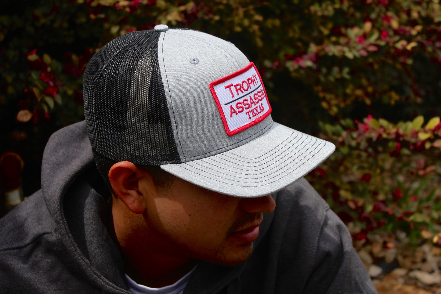 Heather Gray & Black Classic Patch