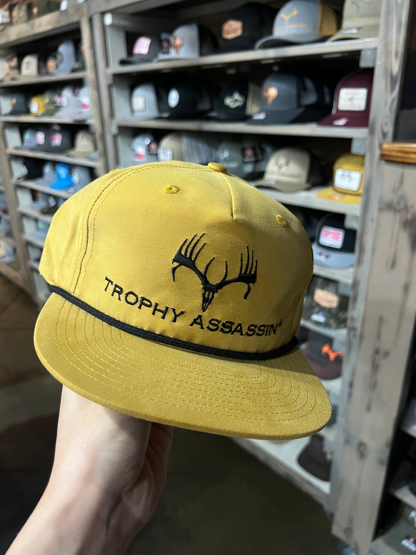 Biscuit & Black Middle Buck Cap