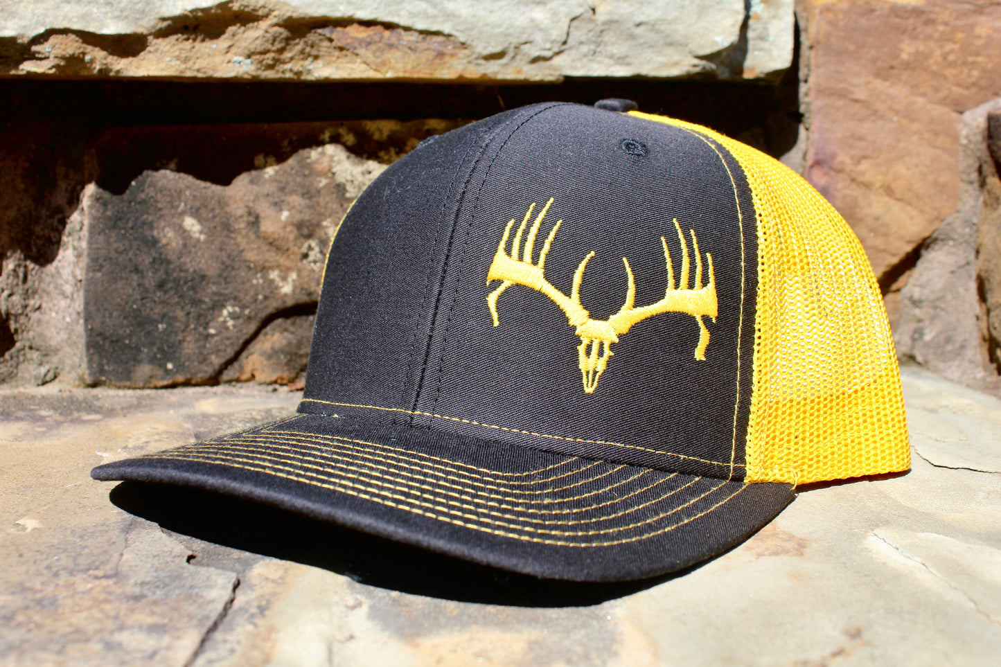 Black & Yellow Buck Cap