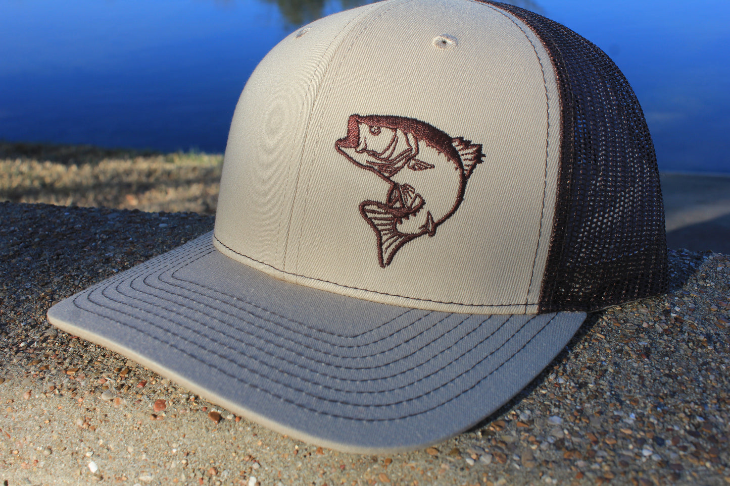 Khaki & Coffee Bass Cap