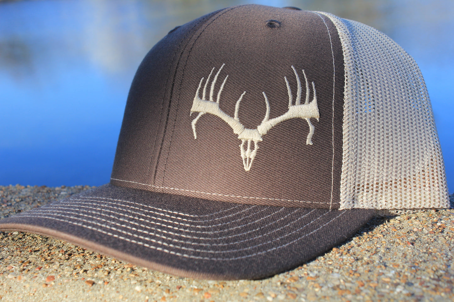 Brown & Khaki Buck Cap