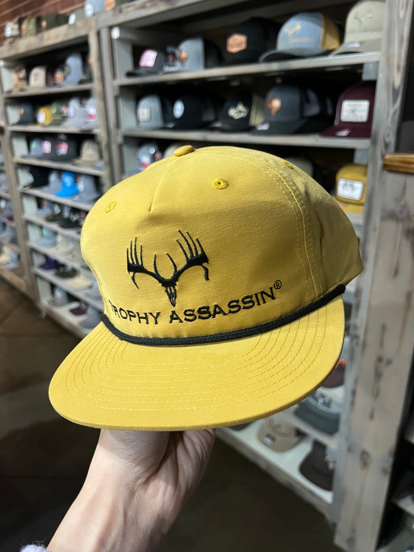 Biscuit & Black Middle Buck Cap