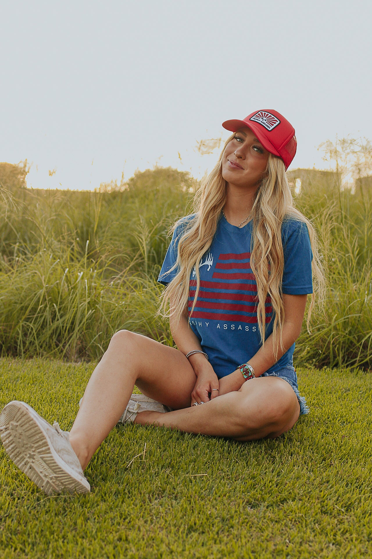 Blue American Flag Shirt