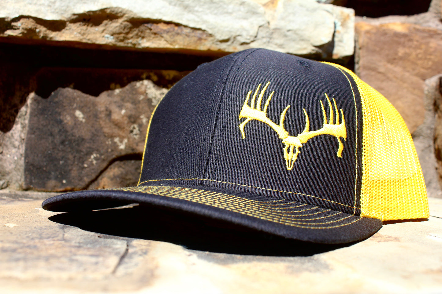 Black & Yellow Buck Cap