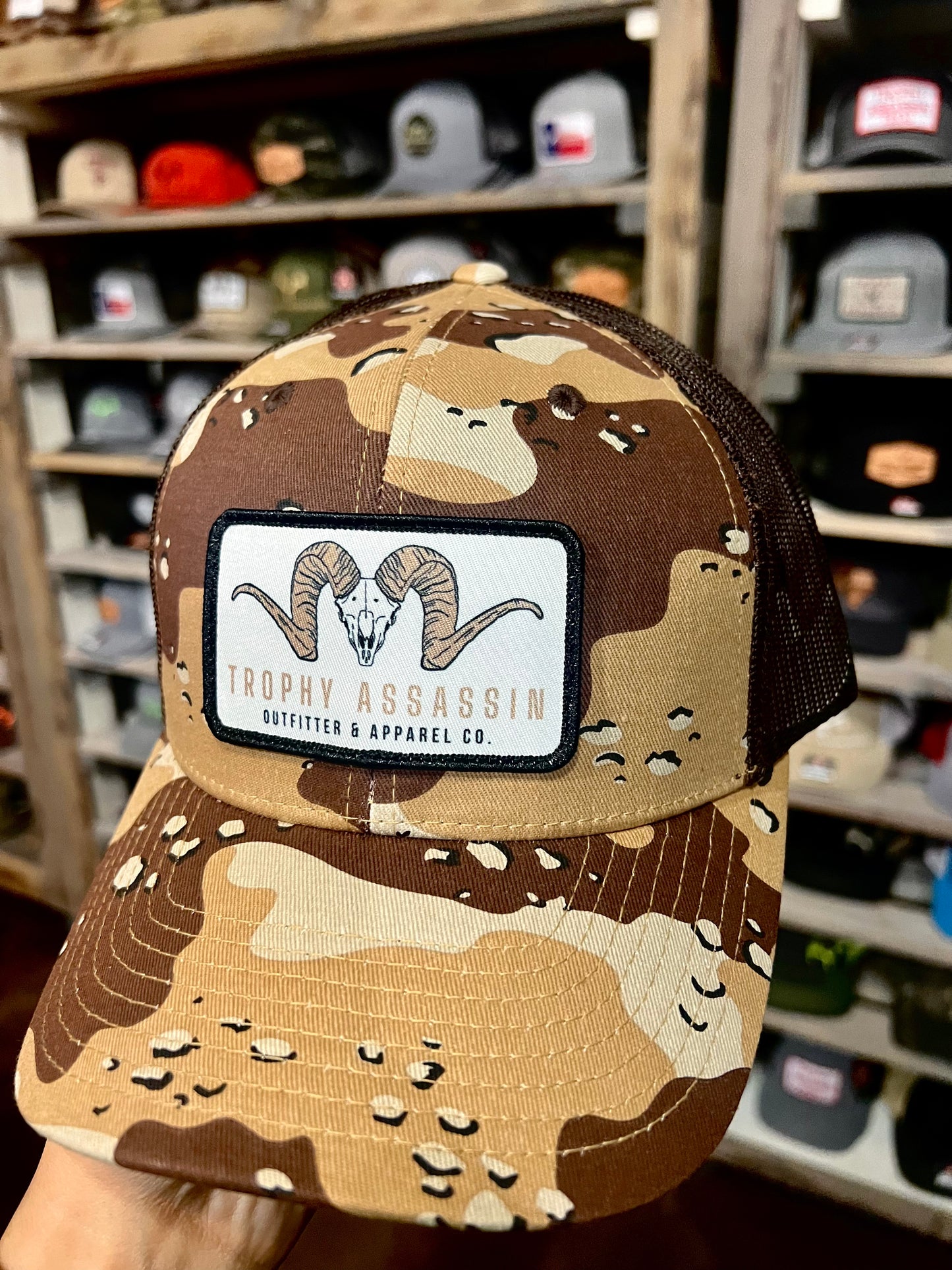 Desert Camo Ram Patch Cap