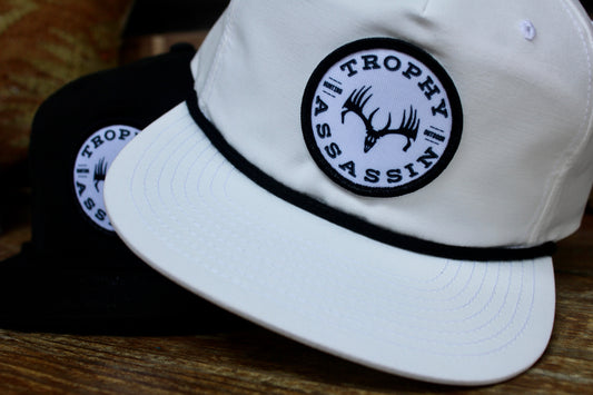 White Grandpa Circle Patch Cap