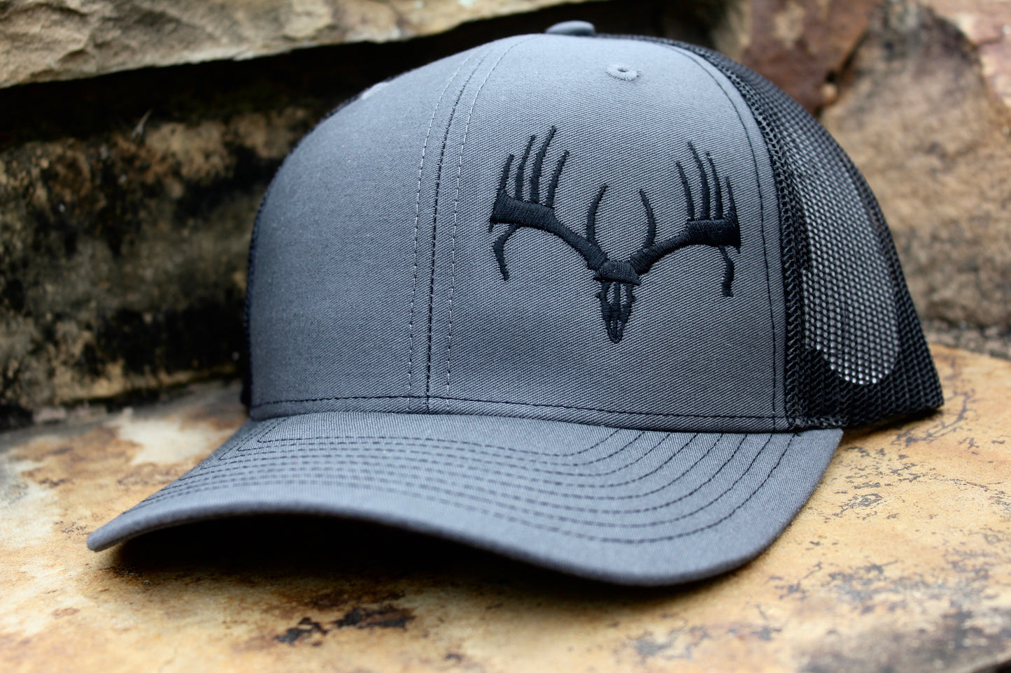 Charcoal & Black Buck Cap